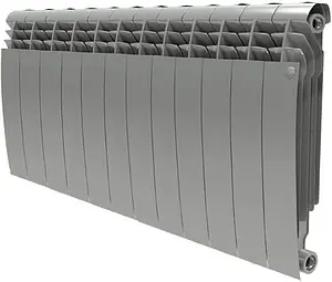 Радиатор биметаллический 12 секций Royal Thermo BiLiner 350 Silver Satin RTBSS35012 Радиатор биметаллический 12 секций Royal Thermo BiLiner 350 Silver Satin RTBSS35012, 1