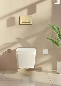 Клавиша смыва для унитаза VitrA Root Square 740-2324 золото, 3