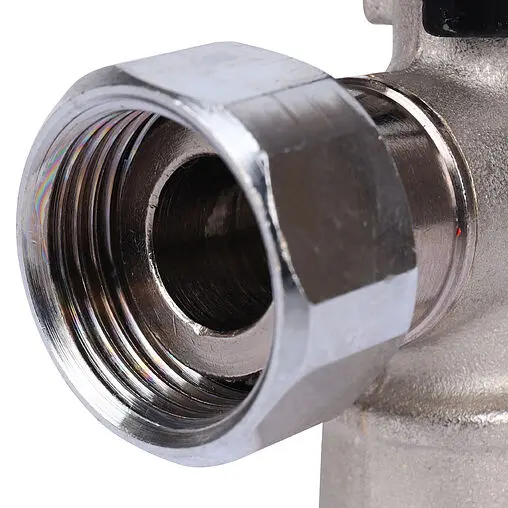 Кран шаровый с накидной гайкой угловой ½"в x ¾"нг Stout SVB-1010-001520