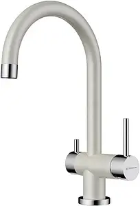 Смеситель для кухни с подключением к фильтру Omoikiri Yamada-PA пастила/хром 4994260, 1