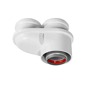 Адаптер разделительный Ø 60/100 x 80/80мм (алюм.) Royal Thermo RTF04.030, 2