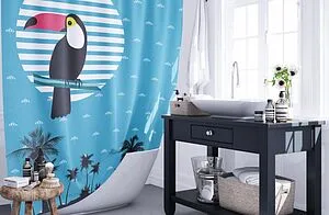 Шторка для ванны Fixsen Tucan FX-2502, 5