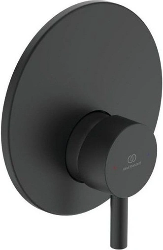 Смеситель для душа скрытого монтажа Ideal Standard Ceraline чёрный матовый/хром A6940XG