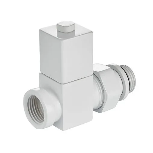 Комплект вентилей запорных прямых ½" в/н Royal Thermo Cube белый RTE 56.0005 Комплект вентилей запорных прямых ½" в/н Royal Thermo Cube белый RTE 56.0005