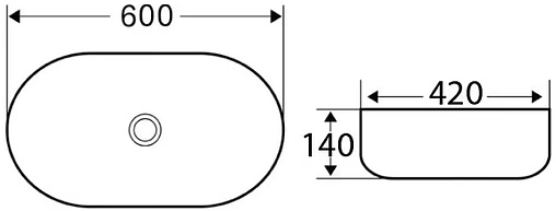 Раковина BelBagno 60 белый BB1084 Раковина BelBagno 60 белый BB1084