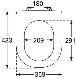 Крышка-сиденье для унитаза с микролифтом Villeroy&Boch Subway 2.0 белый 9M68S101, 2