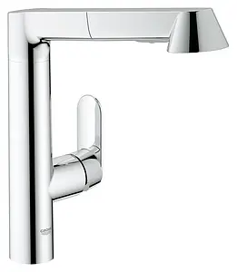 Смеситель для кухни с выдвижным изливом Grohe K7 хром 32176000 Смеситель для кухни с выдвижным изливом Grohe K7 хром 32176000, 1