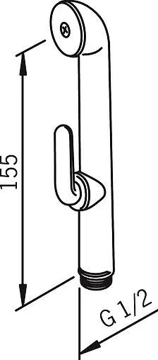 Гигиенический душ Oras Bidetta белый/чёрный 242050-11 Гигиенический душ Oras Bidetta белый/чёрный 242050-11