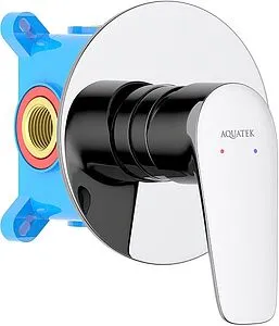 Смеситель для душа скрытого монтажа Aquatek Бетта хром AQ1166CR, 1