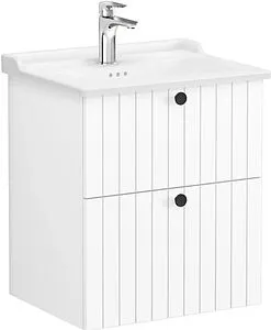 Тумба-умывальник подвесная VitrA Root Groove 60 белый 69415, 1