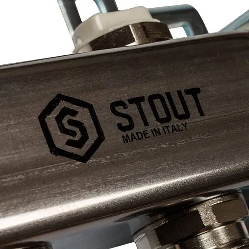 Группа коллекторная распределительная 9 отводов 1"в/в x ¾"ек Stout SMS 0923 000009