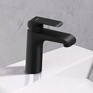 Смеситель для раковины Ravak Flat чёрный матовый X070172, 3