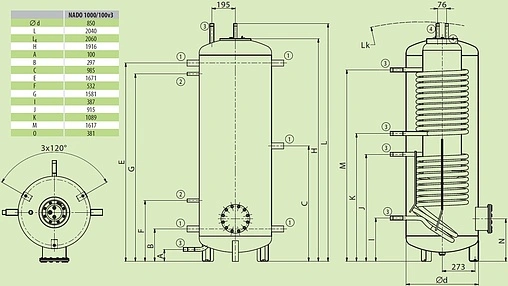 Буферная емкость Drazice NADO 1000/100 v3 121580388