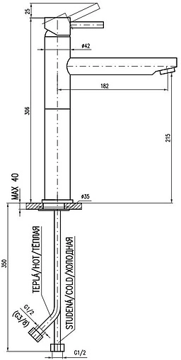 Смеситель для раковины Rav Slezak Seina золото SE930.5Z Смеситель для раковины Rav Slezak Seina золото SE930.5Z
