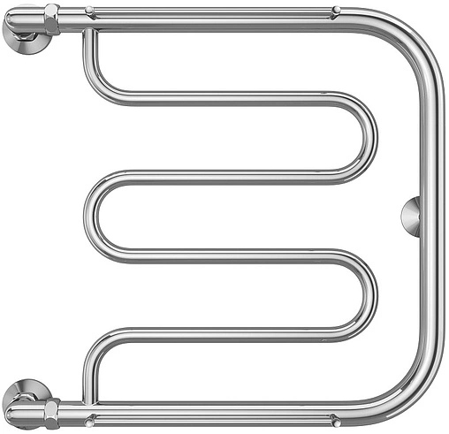 Полотенцесушитель водяной Terminus Фокстрот 1&quot; БШ 500х500 полированная сталь 4620768881039