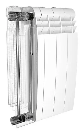 Радиатор биметаллический 6 секций Royal Thermo BiLiner 500 Bianco Traffico RTBBT50006 Радиатор биметаллический 6 секций Royal Thermo BiLiner 500 Bianco Traffico RTBBT50006