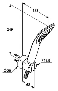 Душевой набор Kludi Fizz хром 6765005-00, 2