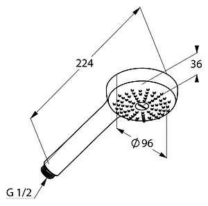 Лейка ручного душа Kludi Logo хром 6810005-00 Лейка ручного душа Kludi Logo хром 6810005-00, 2