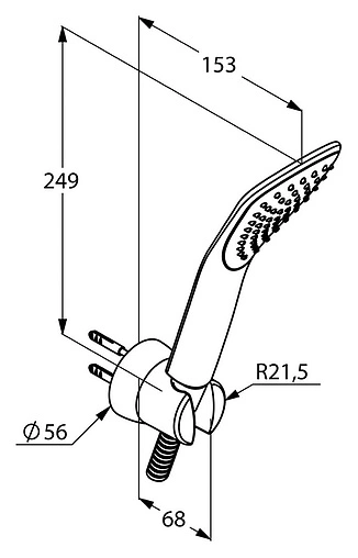 Душевой набор Kludi Fizz хром 6765005-00