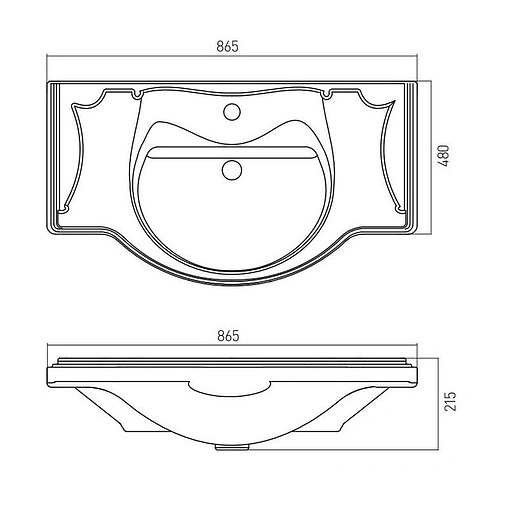 Раковина Roca America 85 белый 327206000