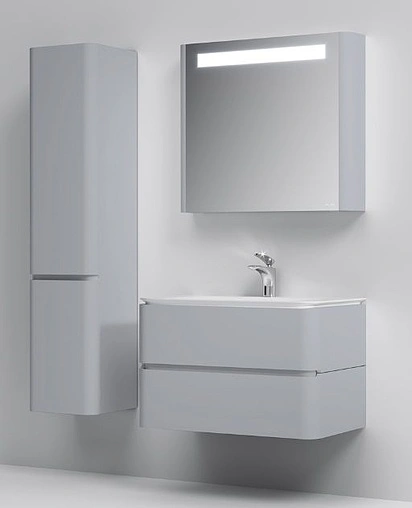 Тумба под умывальник подвесная Am.Pm Sensation 80 серый шелк M30FHX0802FG