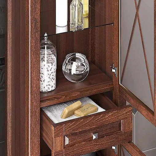 Шкаф-пенал напольный Opadiris Палермо 53 R cветлый орех Z0000008562