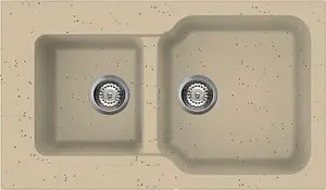 Мойка кухонная Omoikiri Maru 86-2-CH шампань 4993291 Мойка кухонная Omoikiri Maru 86-2-CH шампань 4993291, 1