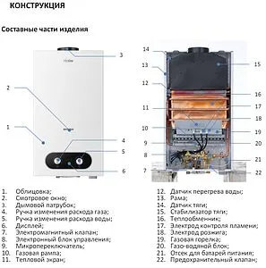 Водонагреватель проточный газовый Haier JSD 20-10 C TD0043766RU Водонагреватель проточный газовый Haier JSD 20-10 C TD0043766RU, 4