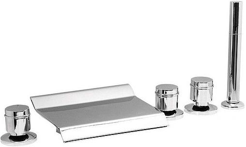 Смеситель на борт ванны на 5 отверстий Vega Grand хром 91А0105025