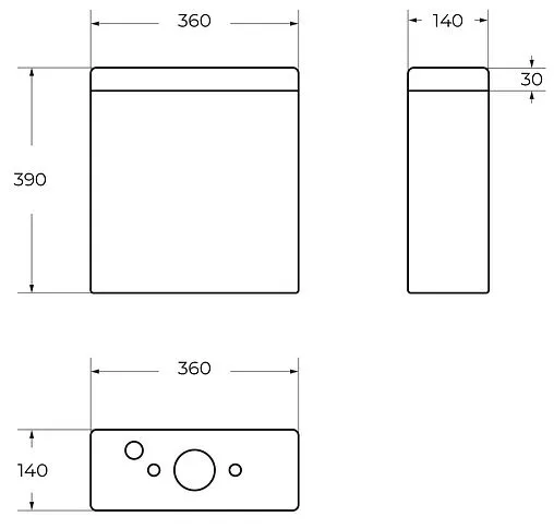 Бачок для унитаза BelBagno Luce белый BB2197T Бачок для унитаза BelBagno Luce белый BB2197T