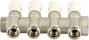 Коллектор регулирующий проходной 4 отвода 1"в/н x ¾"ек Uni-fitt 400N4341 Коллектор регулирующий проходной 4 отвода 1"в/н x ¾"ек Uni-fitt 400N4341, 3