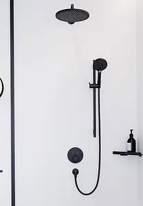 Термостат для 2 потребителей Hansgrohe ShowerSelect S шлифованный чёрный хром 15743340, 3
