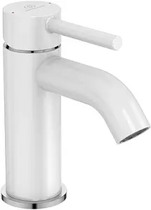 Смеситель для раковины Ideal Standard Kolva белый матовый/хром BC666U5 Смеситель для раковины Ideal Standard Kolva белый матовый/хром BC666U5, 1