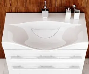 Тумба-умывальник напольная Aqwella Milan 80 белый Mil.01.08/2n/W+Ber.08.04.D Тумба-умывальник напольная Aqwella Milan 80 белый Mil.01.08/2n/W+Ber.08.04.D, 4