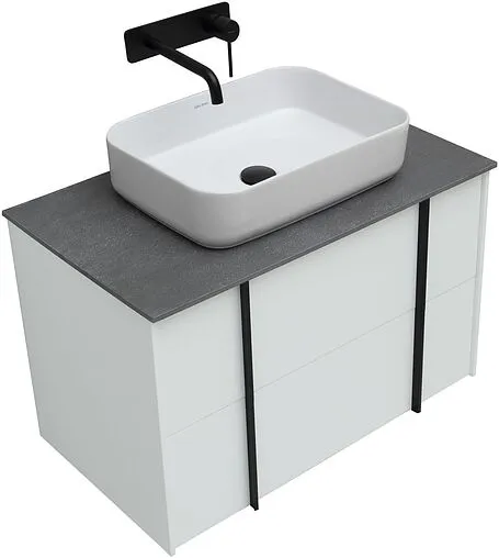 Тумба-умывальник подвесная Allen Brau Reality 80 белый 1.32005.WM+