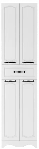 Шкаф-пенал напольный Домино RICH 50 белое дерево DR6014P