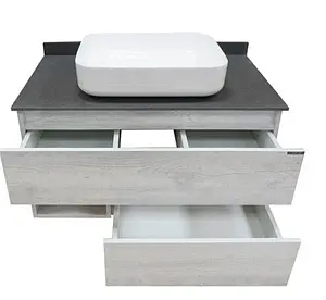 Тумба-умывальник подвесная Comforty Прага 90 дуб белый/серый 00-00006956CF Тумба-умывальник подвесная Comforty Прага 90 дуб белый/серый 00-00006956CF, 5