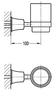 Стакан Swedbe Terracotta Art терракотовый 2541, 2