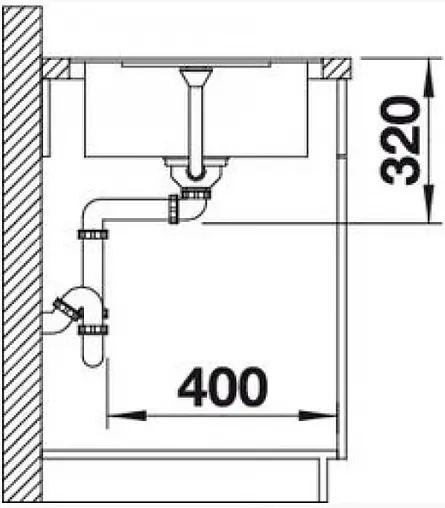 Мойка кухонная Blanco Metra 45 S-F 77 черный 525917