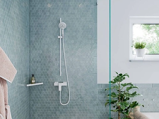 Смеситель для душа Hansgrohe Metropol шлифованный чёрный хром 32560340 Смеситель для душа Hansgrohe Metropol шлифованный чёрный хром 32560340