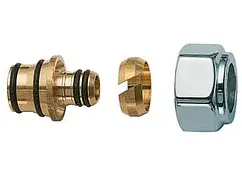 Концовка для металлопластиковых труб М24x19 x 20x2.0мм Far LadyFAR серебро FL 0435 80204