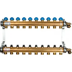 Группа коллекторная без расходомеров 10 отводов 1"в/в x ¾"ек Watts HKV 10004188 Группа коллекторная без расходомеров 10 отводов 1"в/в x ¾"ек Watts HKV 10004188, 1
