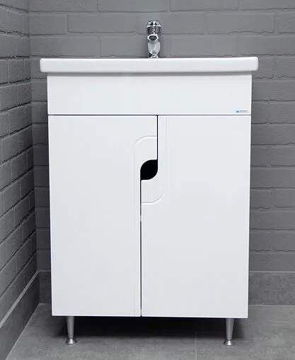 Тумба под умывальник напольный Айсберг Енисей 60 белый DA2013T