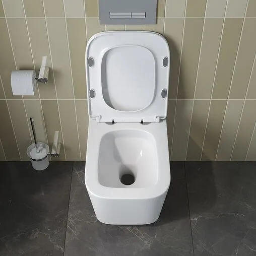 Унитаз подвесной безободковый BelBagno Due Tornado белый BB5171CH-TOR/SC