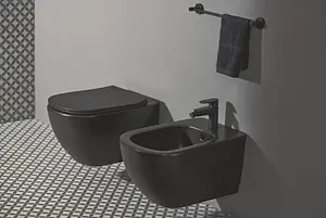 Биде подвесное Ideal Standard Tesi Silk Black черный матовый T3552V3 Биде подвесное Ideal Standard Tesi Silk Black черный матовый T3552V3, 5