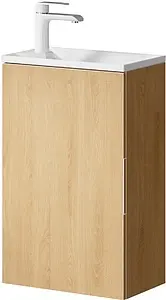 Тумба-умывальник подвесная Aqwella Accent 40 дуб золотой ACC0104DZ+Mal.04.04.D Тумба-умывальник подвесная Aqwella Accent 40 дуб золотой ACC0104DZ+Mal.04.04.D, 1