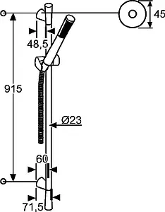 Душевая стойка Kludi Kido хром 3914005-00 Душевая стойка Kludi Kido хром 3914005-00, 2