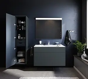 Шкаф-пенал подвесной Am.Pm Inspire 2.0 графит M50ACHX0406GM Шкаф-пенал подвесной Am.Pm Inspire 2.0 графит M50ACHX0406GM, 3