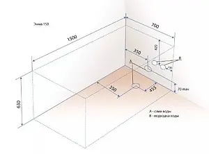 Ванна акриловая Triton Эмма 150x70 Н0000020135 Ванна акриловая Triton Эмма 150x70 Н0000020135, 3