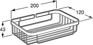 Полка Roca Hotels хром 816403001, 2
